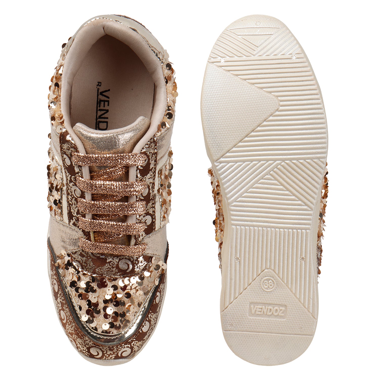 Vendoz High Heel sneaker shoes for women - CNV7055GL