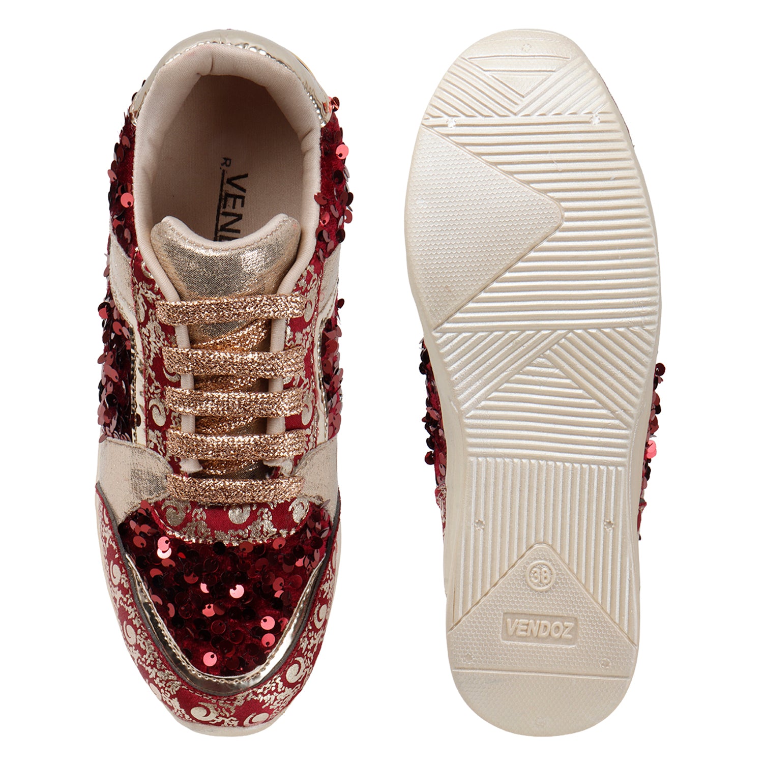 Vendoz High Heel sneaker shoes for women - CNV7055GL