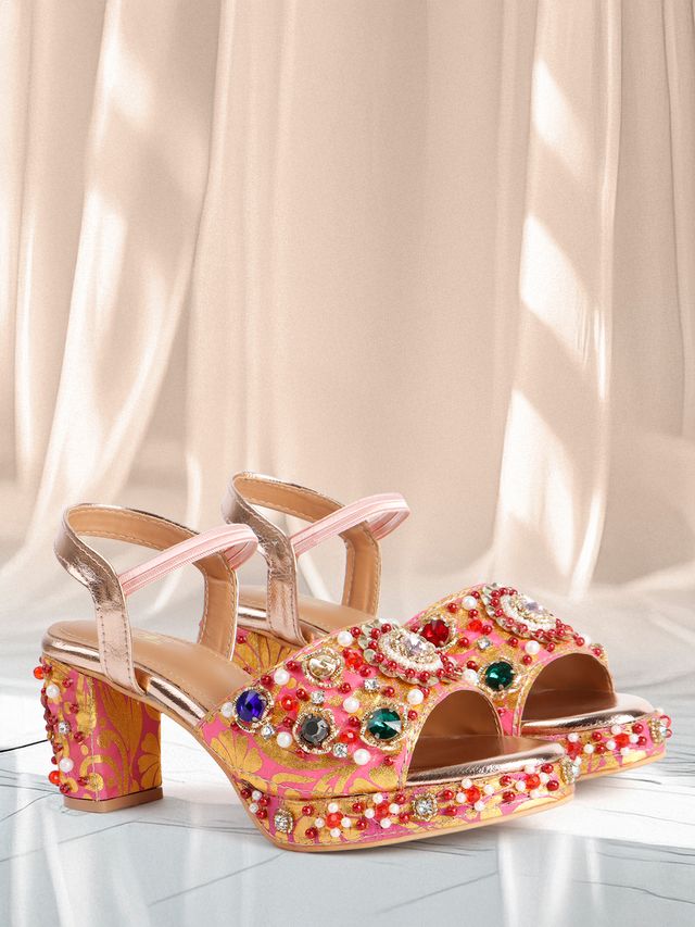 Vendoz wedding heels for women - WD171PK