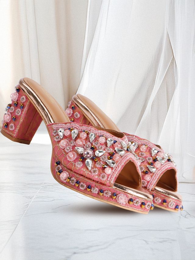 Vendoz wedding heels for women - WD177PK