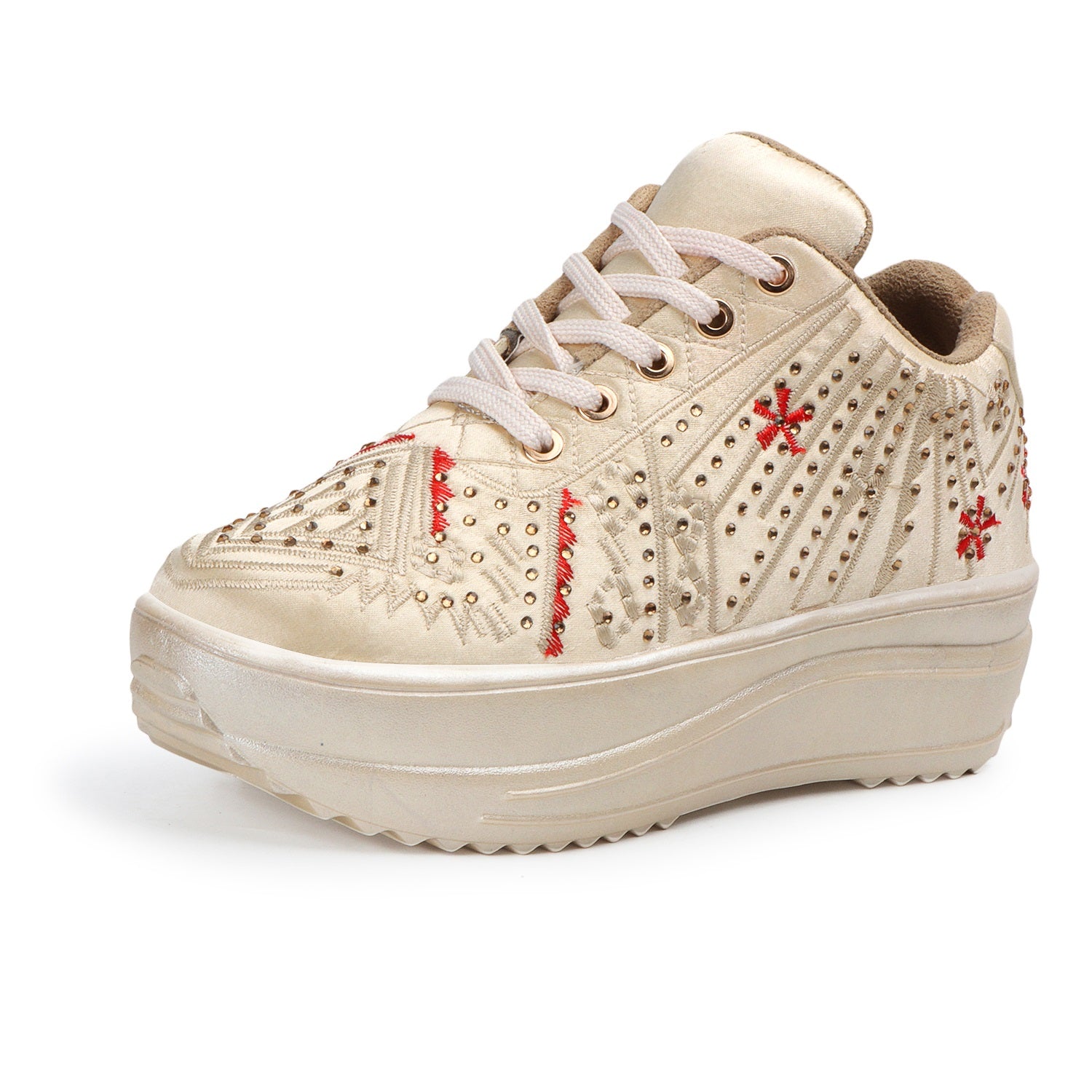 Embroidery Wedding Party Sneakers-CNV4025