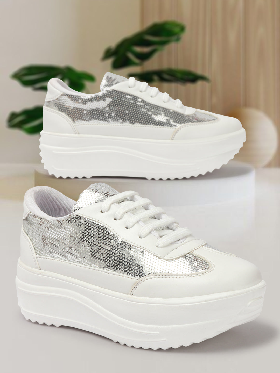 WOMEN GOLDEN SNEAKERS- CNV4040