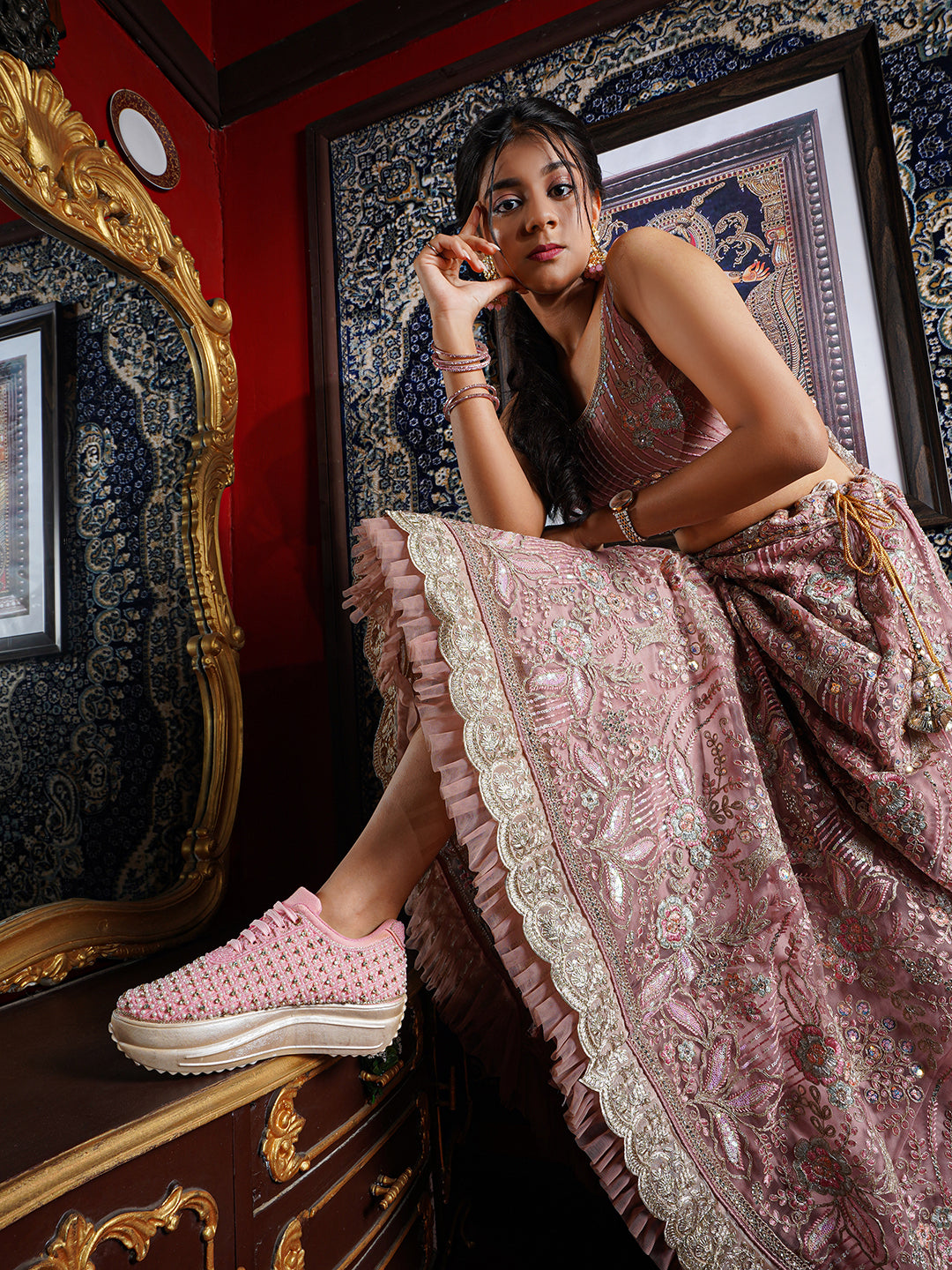 Pearl Pop Bridal Sneakers