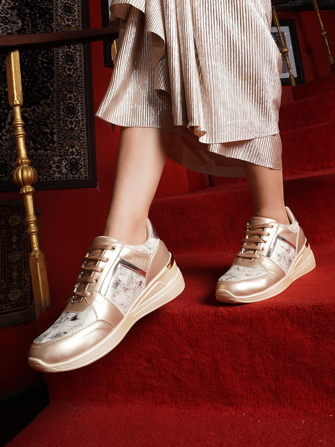 Vendoz High Heel sneaker shoes for women - CNV7050