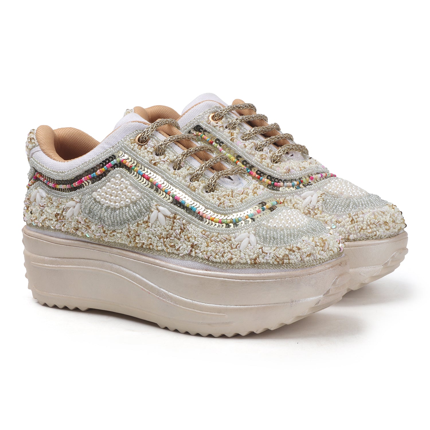 Beaded Bliss Party Sneakers