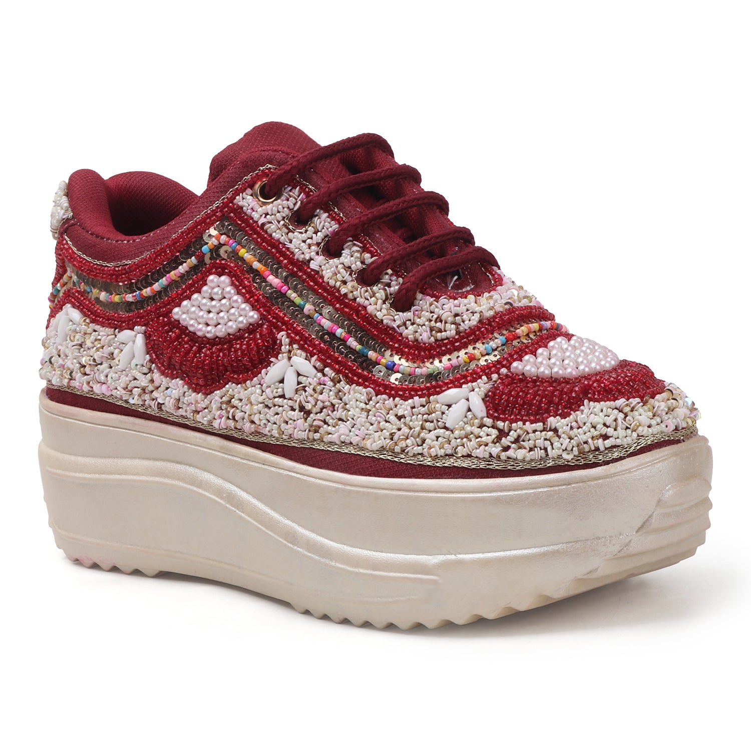 Beaded Bliss Party Sneakers