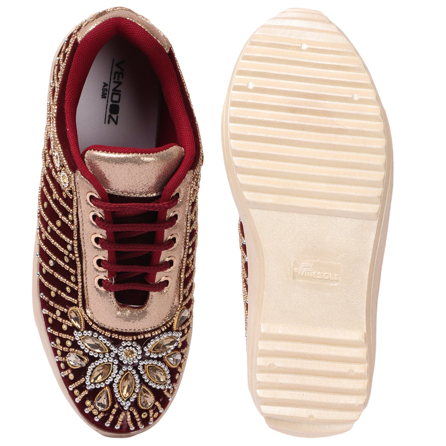 EMBROIDERY WEDDING AND PARTY SNEAKERS-CNV4031