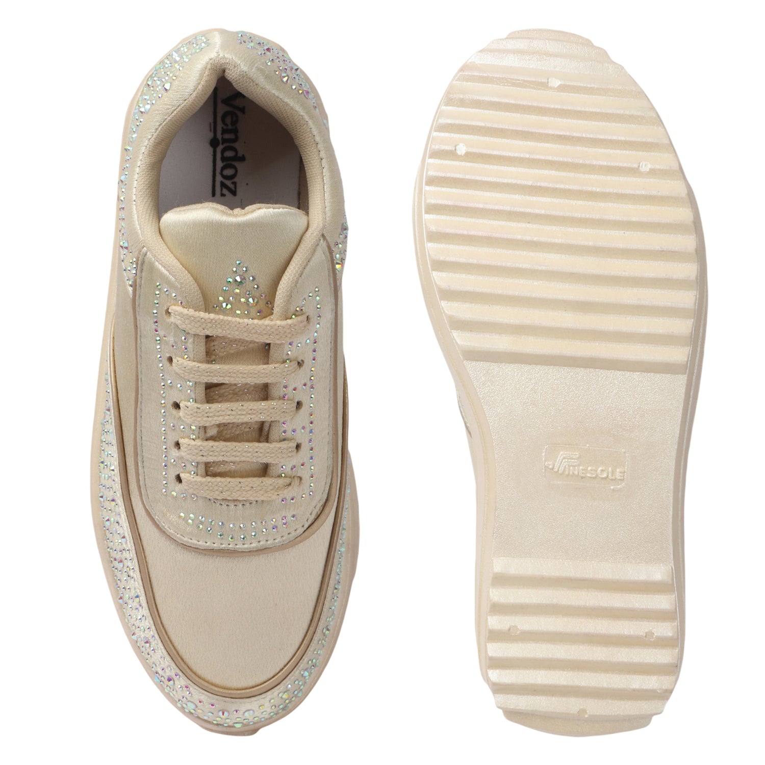 WOMEN GOLDEN SNEAKERS- CNV4041