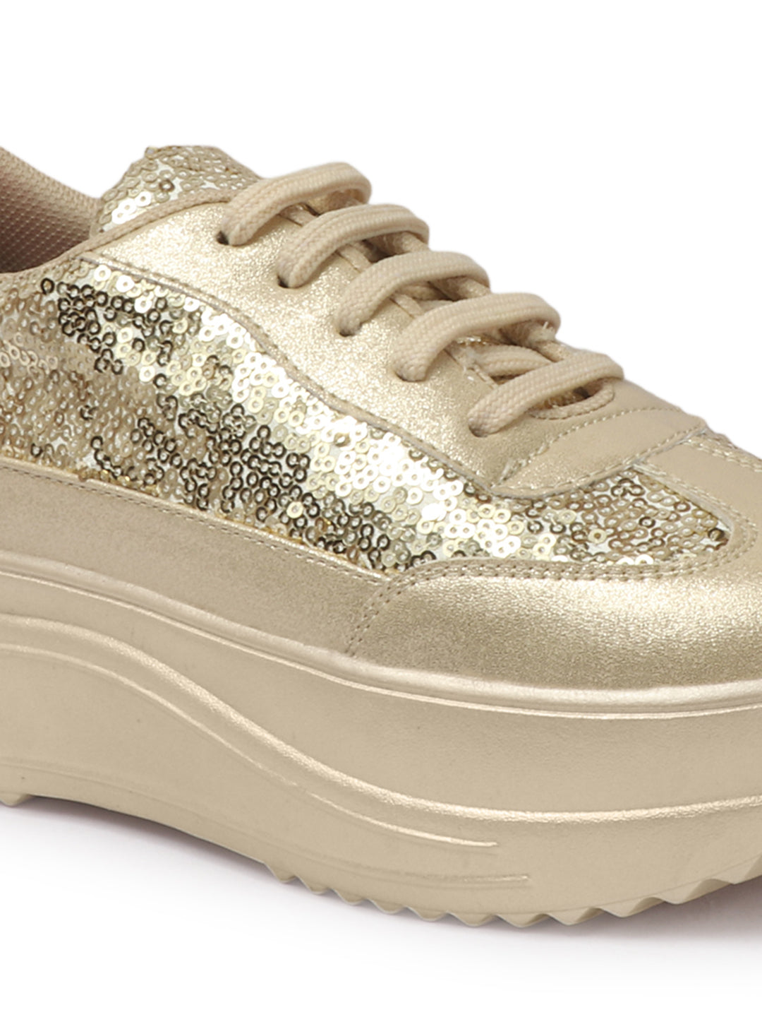 WOMEN GOLDEN SNEAKERS- CNV4040