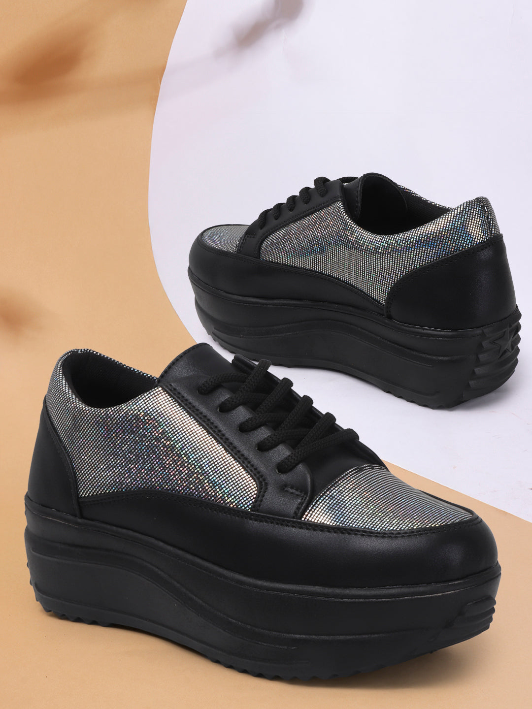 WOMEN GOLDEN SNEAKERS- CNV4044