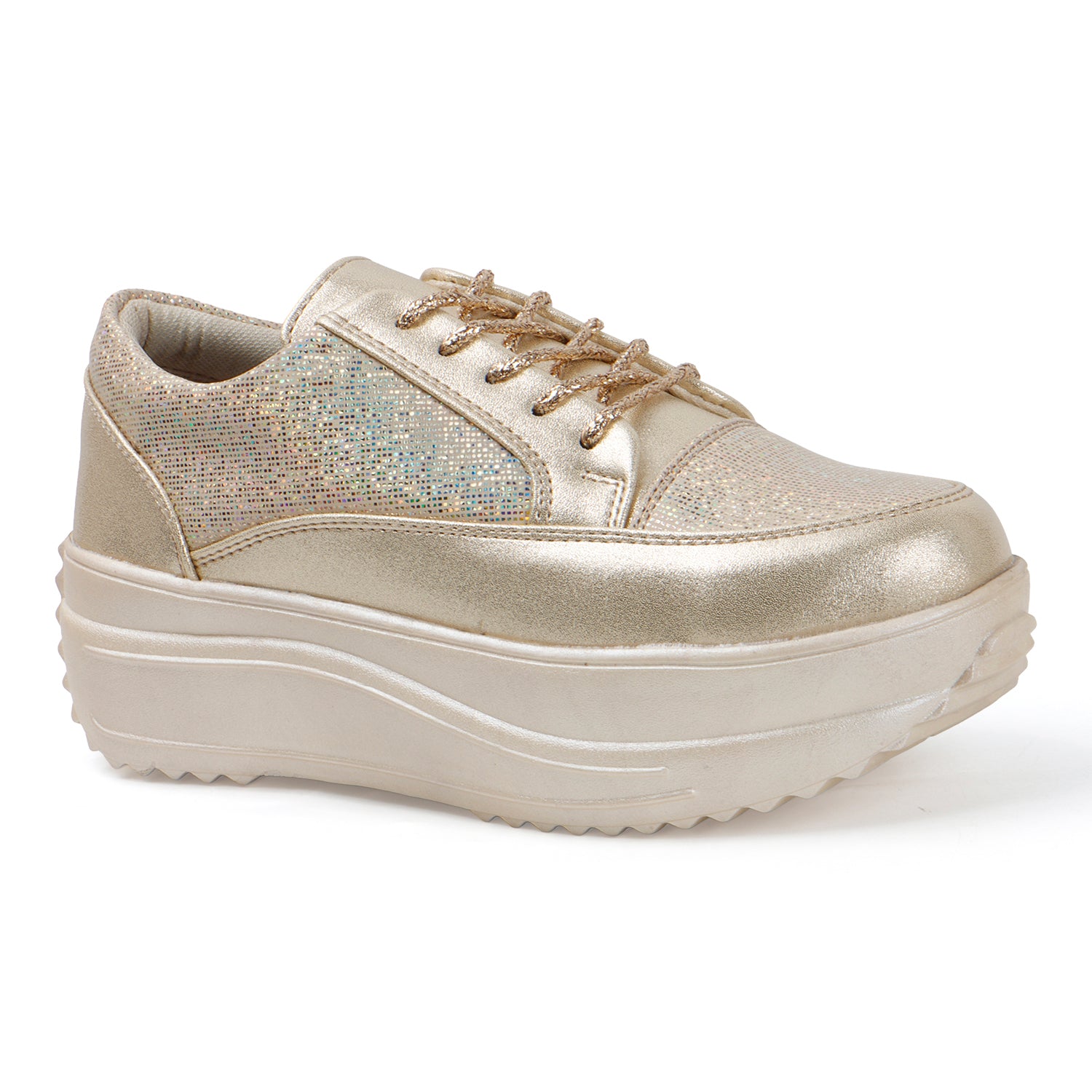 WOMEN GOLDEN SNEAKERS- CNV4044