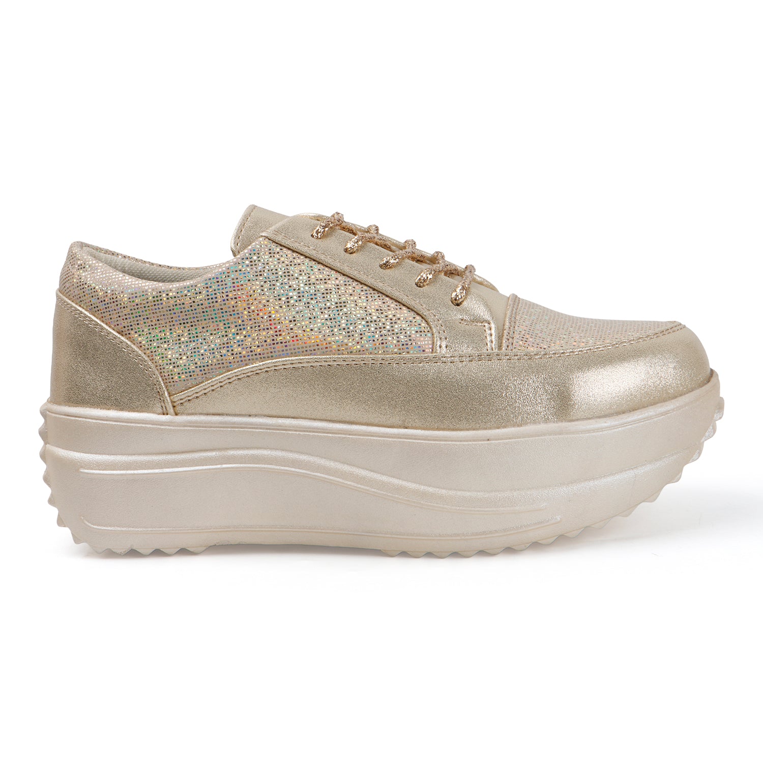 WOMEN GOLDEN SNEAKERS- CNV4044