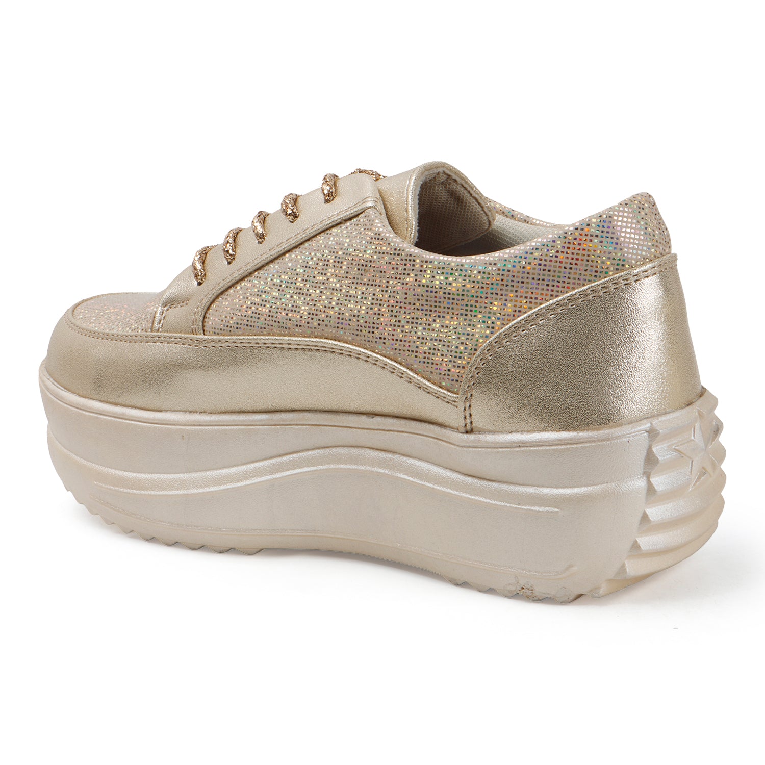 WOMEN GOLDEN SNEAKERS- CNV4044