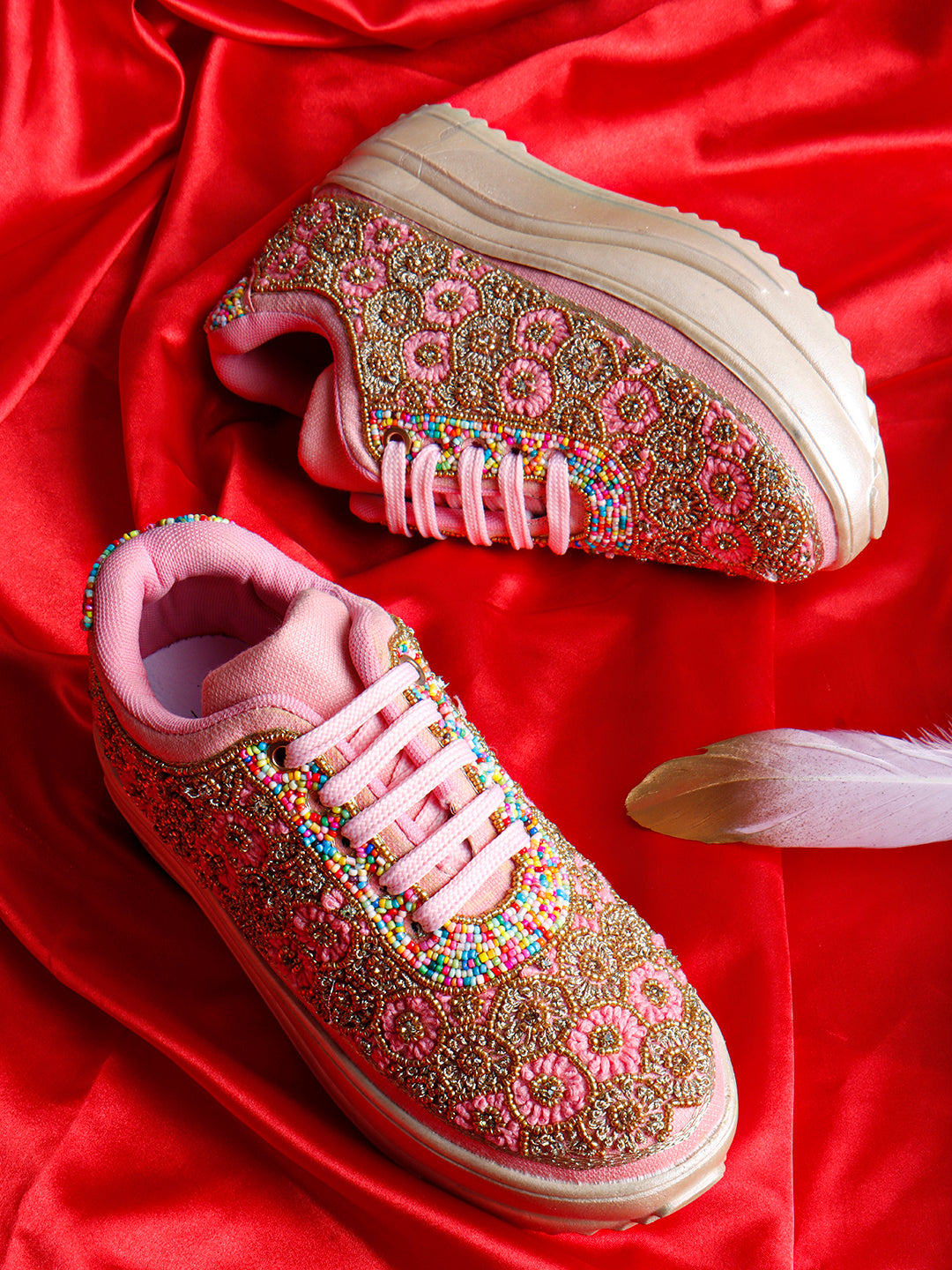 Floral Fusion Wedding and Mehandi Sneakers
